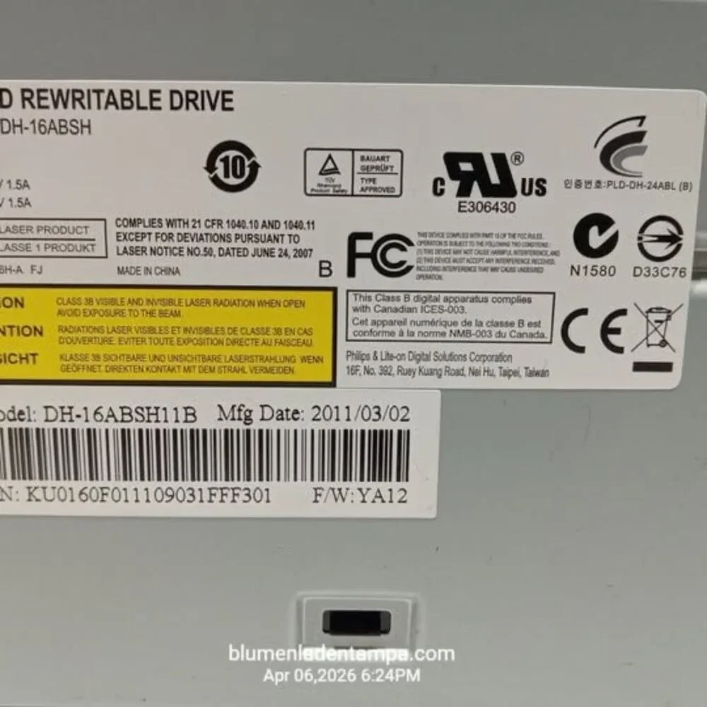 DVD/CD Rewritable Drive DH-16ABSH
